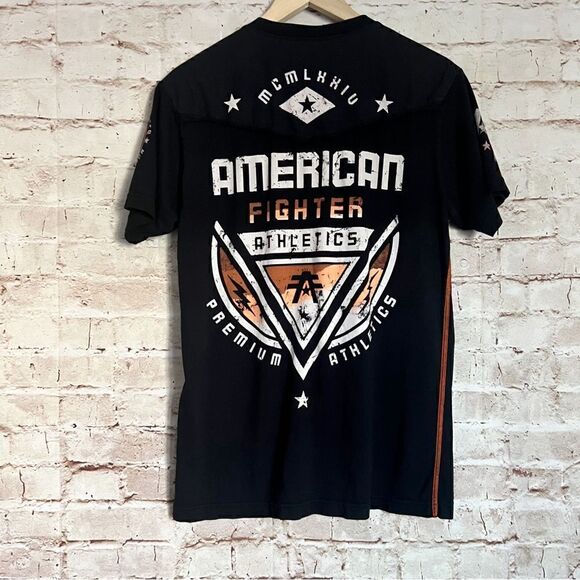 American Fighter graphic t shirt 1/4 button - Picture 5 of 5